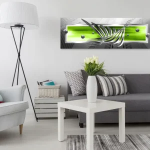 Erbjudandepris Tavla Silver Wings (1 Part) Narrow Green 150x50 - Inredning