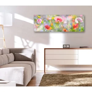 Rea Tavla Rainbow of Morning Poppies 135x45 - Inredning