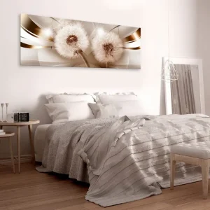 Tavla Two Dandelions (1 Part) Narrow 120x40 - Inredning Beställ nu