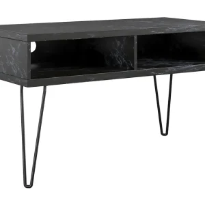 Beställ idag Athena Tv-bänk 107x50 cm Svart/Marmormönster - Möbler