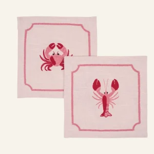 Extra rabatt 2pack glasunderlägg rosa - 15x15 cm