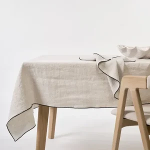 Rabatter Linneduk natur - 140x350 cm