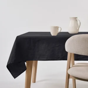 Sänkt pris Linneduk svart - 140x250 cm