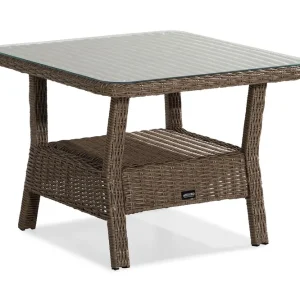 Fynd Marcus Loungebord och Soffbord Utomhus 80 cm Konstrotting Glas - Utemöbler