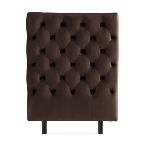 Ella Sänggavel 90 cm Djuphäftad Brun/Sammet - Möbler Erbjudandepris