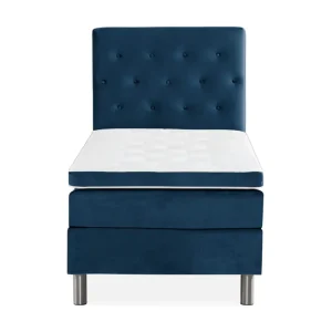 Kundfavorit Ella Sängpaket 90x200 cm Knapp Gavel Mörkblå/Sammet - Möbler