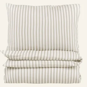 Påslakanset i bomull beige - 150x210 cm/50x60 cm Sista chansen