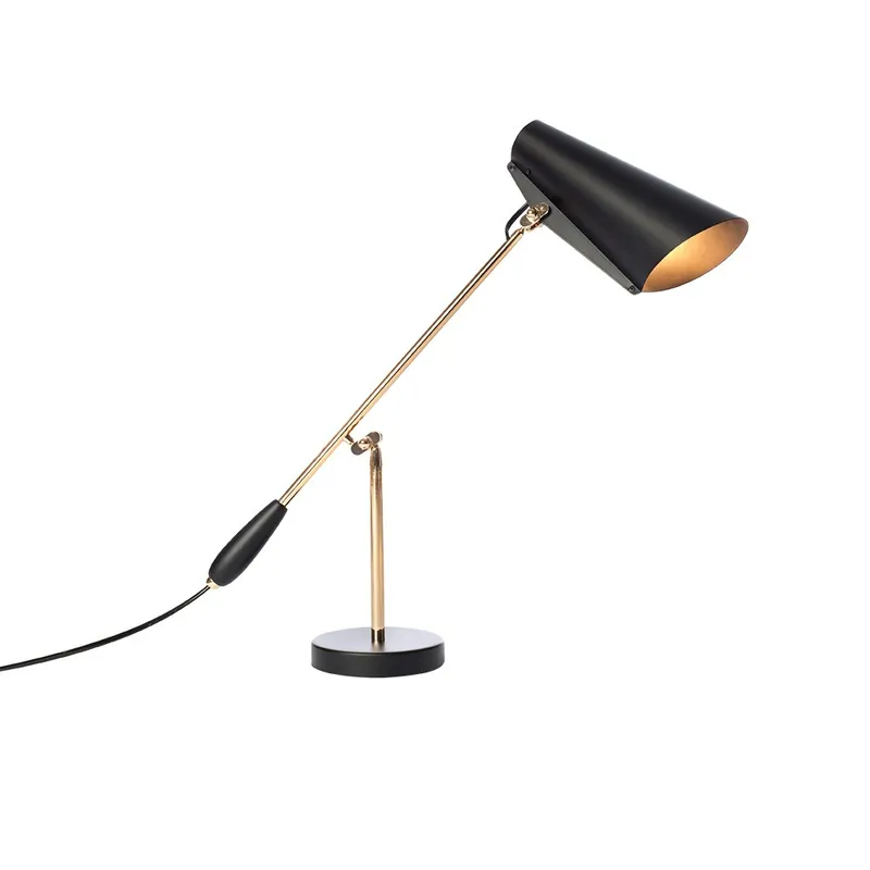 Birdy Bordslampa, Svart / Mässing Sänkt pris