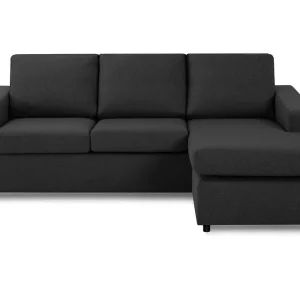 Basic Home Crazy 3-sits Vändbar L-formad Divansoffa i Tyg Antracit - Möbler Lägg i varukorgen