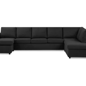 Basic Home Crazy 5-sits Högervänd U-formad X-Large Soffa med Divan och Schäslong i Tyg Antracit - Möbler Premium