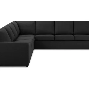Säker betalning Basic Home Crazy 6-sits Vändbar L-formad X-Large Hörnsoffa i Tyg Antracit - Möbler