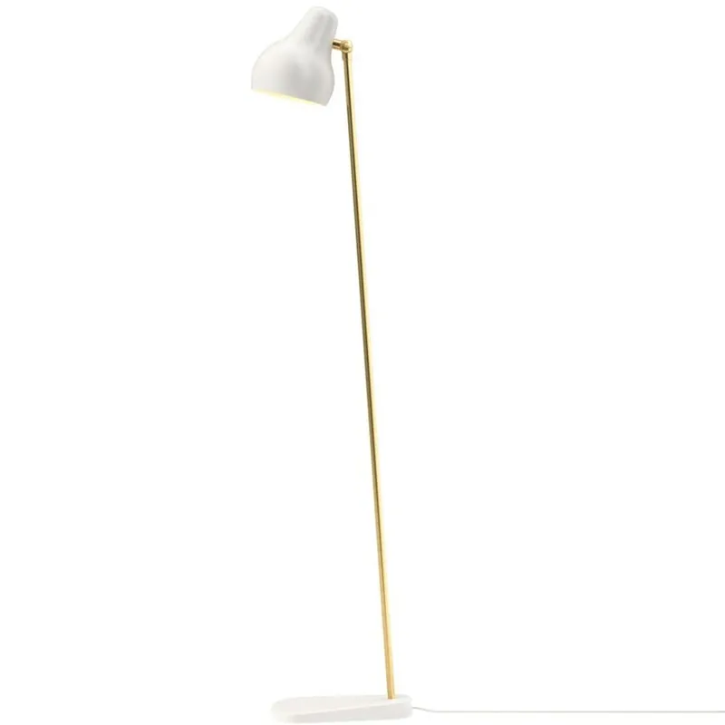 Bästa pris VL38 Golvlampa, Vit/Mässing