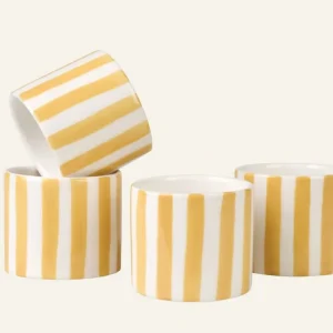 4-pack servettringar gul - ø4,8 h4,2 cm Säker betalning