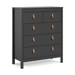 Snabb leverans Vallvidera Byrå 5 Lådor 38x82 cm - Förvaring