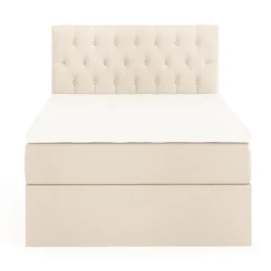 Drömvik Boxy Box Bed Säng med Förvaring 120x200 cm Beige - Möbler Extra rabatt