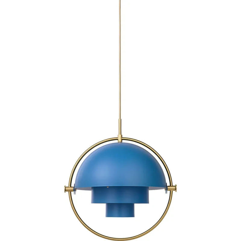 Rabatter Multi-Lite Pendel 36 cm, Mässing/Nordic Blue Matt