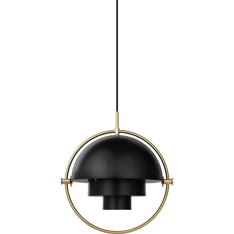 Trygg betalning Multi-Lite Pendel 36 cm, Mässing/Soft Black Halvmatt