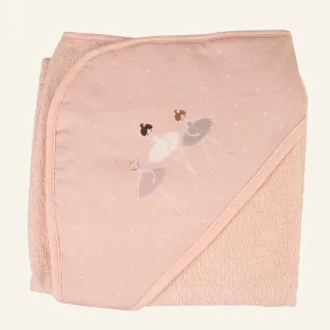 Outlet Badhandduk med huva rosa - 75x75 cm
