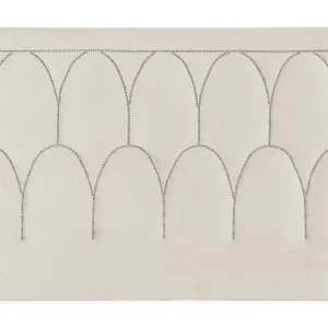 Säker betalning Leva Sänggavel 180cm Beige/Sammet - Möbler