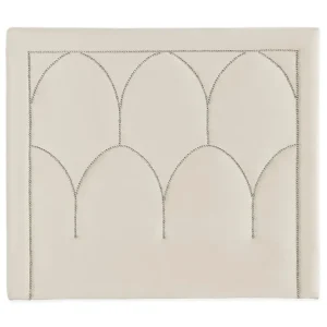 Leva Sänggavel 120cm Beige/Sammet - Möbler Bästa pris