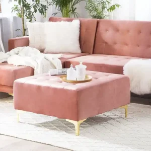Nedsatt pris Aberdeen Fotpall Rosa - Möbler