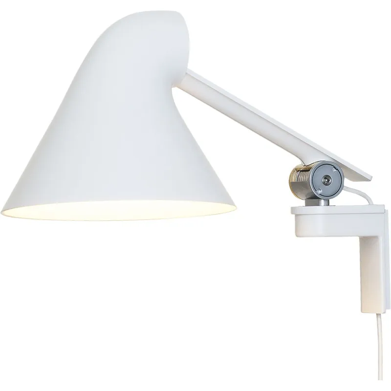 Billig NJP Vägglampa Kort Arm, Vit