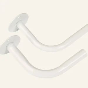 Gardinknopp, 2-pack vit - 22/25 mm Kampanj
