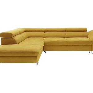 Kundfavorit Fabio Divanbäddsoffa 280x235x88 cm Gul - Möbler
