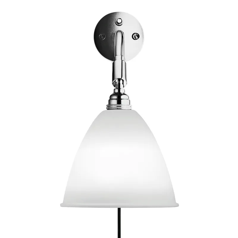 Begränsat erbjudande Bestlite BL7 Vägglampa, Krom / Benporslin