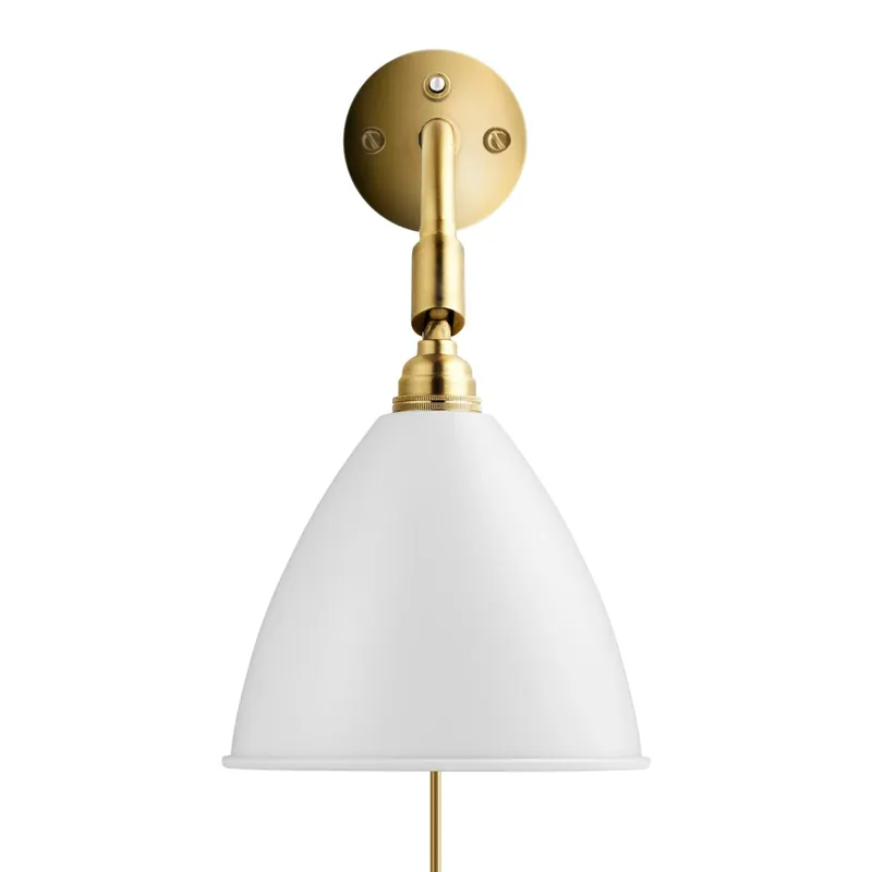 Bestlite BL7 Vägglampa, Mässing / Vit Premium