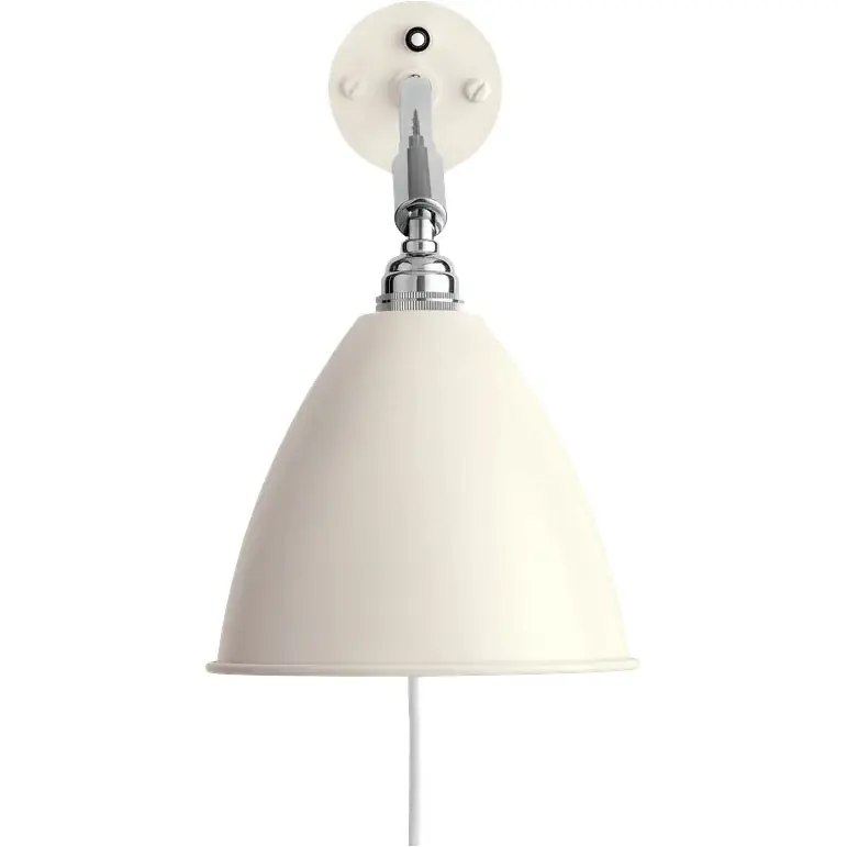 Bestlite BL7 Vägglampa, Krom / Vit Semi Matt Säker betalning