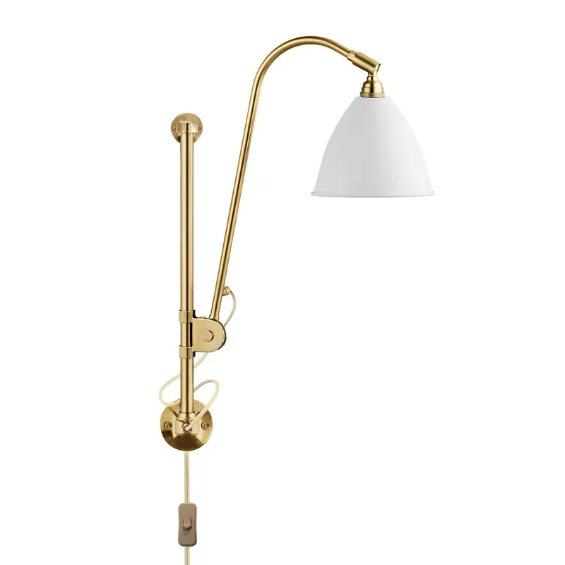 Bestlite BL5 Vägglampa, Mässing/Vit Lågt pris