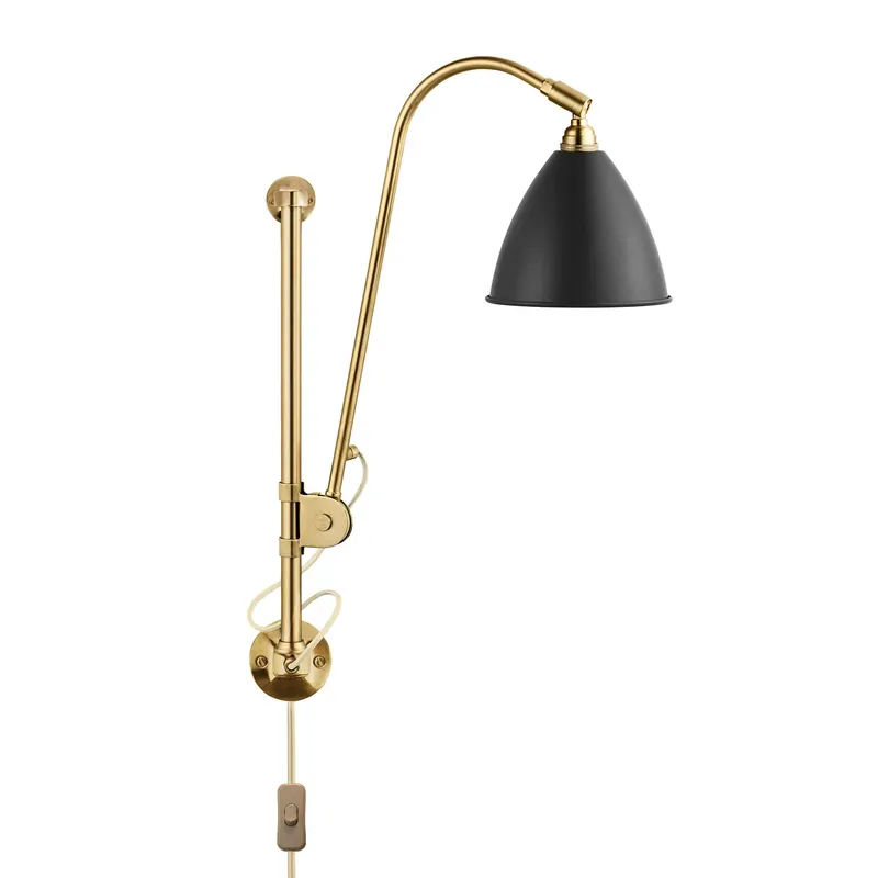 Fynd Bestlite BL5 Vägglampa, Mässing/Svart
