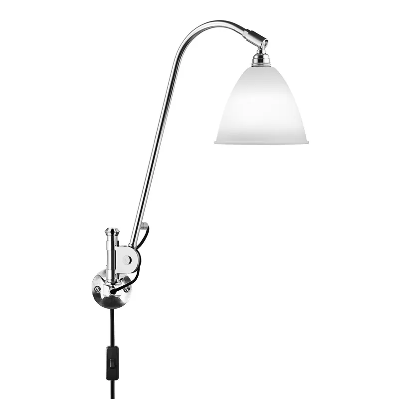 Billig Bestlite BL6 Vägglampa, Krom/Benporslin