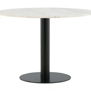 Venture Home Estelle Matbord 106 cm Runt Marmor Vit/Svart - Möbler Säker betalning