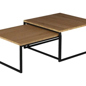 Arriondas Satsbord 69 cm 2 Bord Brun - Möbler Reapris