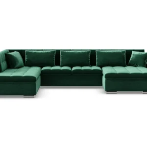 Billig Majestic Furniture Dynir Bäddsoffa Divan Höger Mörkgrön - Möbler