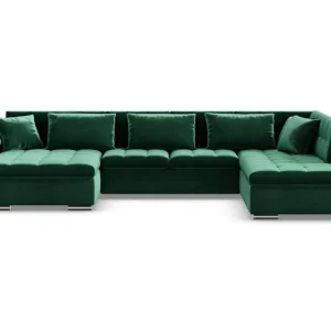 Majestic Furniture Dynir Bäddsoffa Divan Vänster Mörkgrön - Möbler risnedsättning