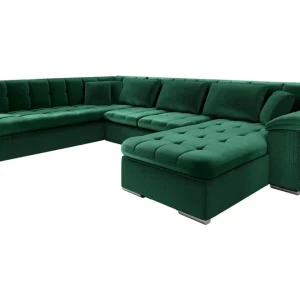 Endast denna vecka Majestic Furniture Dynir Bäddsoffa Divan Höger Mörkgrön - Möbler