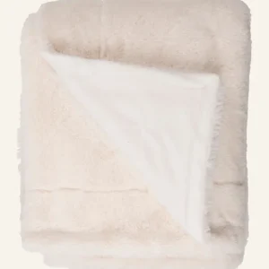 Expressleverans Pläd i pälsimitation offwhite - 130x170 cm