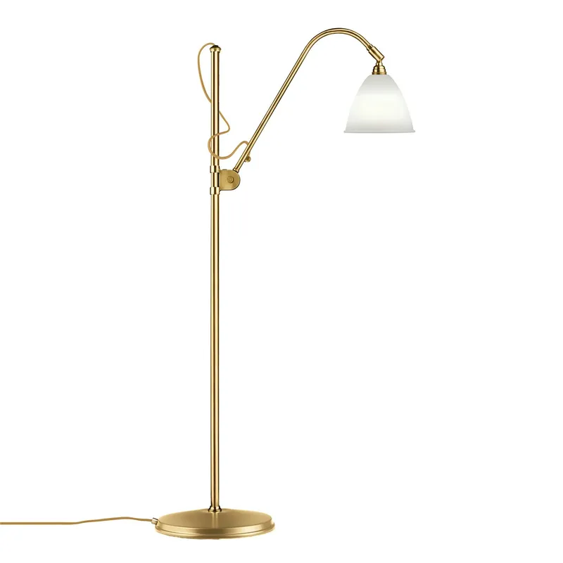 Bestlite BL3 S Golvlampa, Mässing/Benporslin Kundfavorit