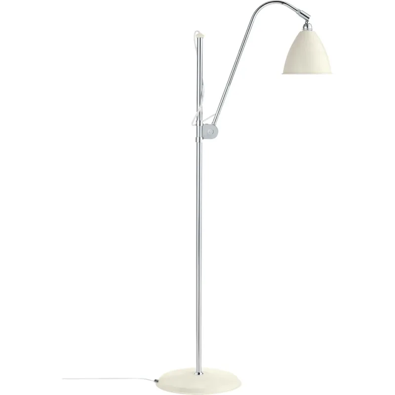 Bestlite BL3S Golvlampa, Krom / Vit Semi Matt Kampanj