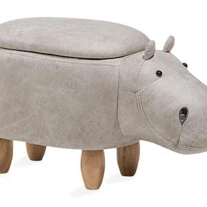 Hippo Sittpuff 32 cm Grå - Möbler Snabb leverans