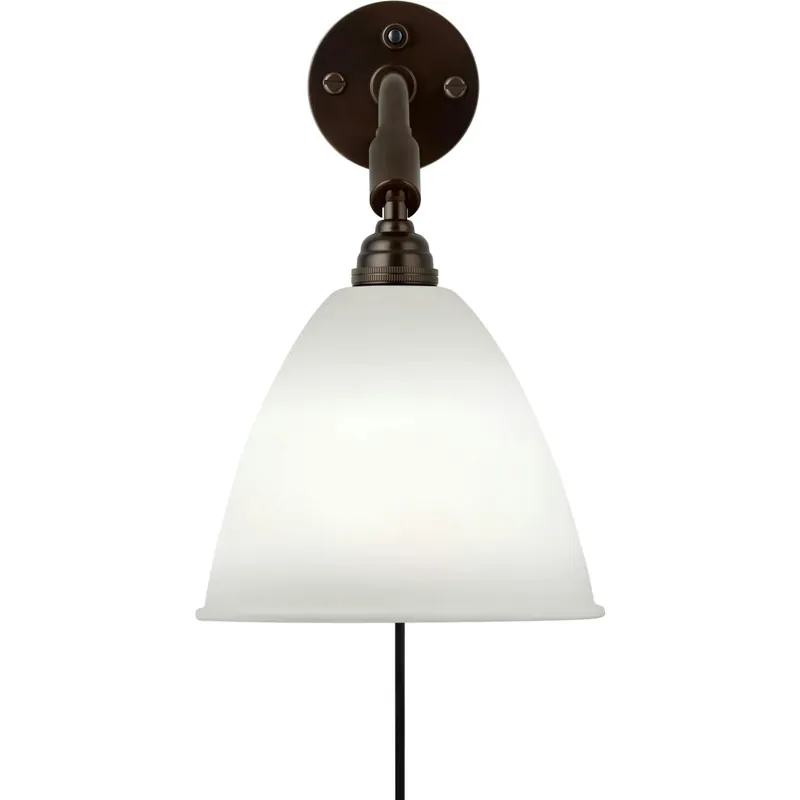 Expressleverans Bestlite BL7 Vägglampa, Svart Mässing / Bone china