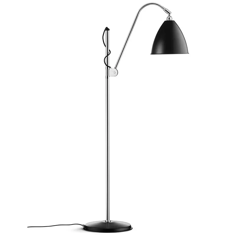 Bestlite BL3 M Golvlampa, Krom/Svart Semi Matt I lager