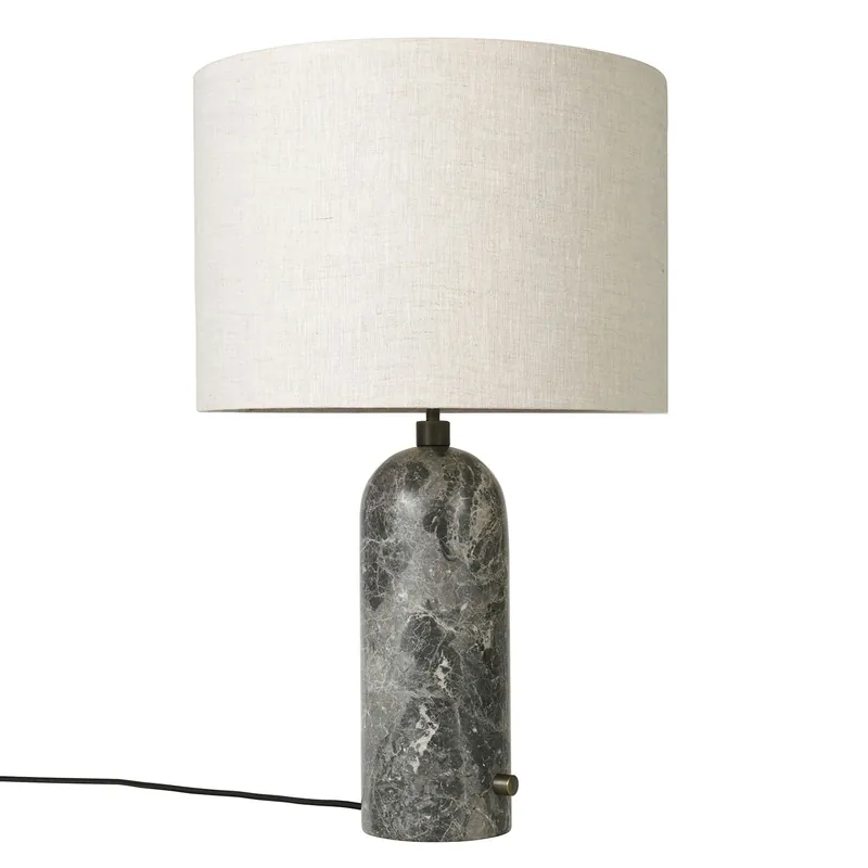 Gravity Bordslampa Stor, Grå Marmor / Canvas Beställ idag