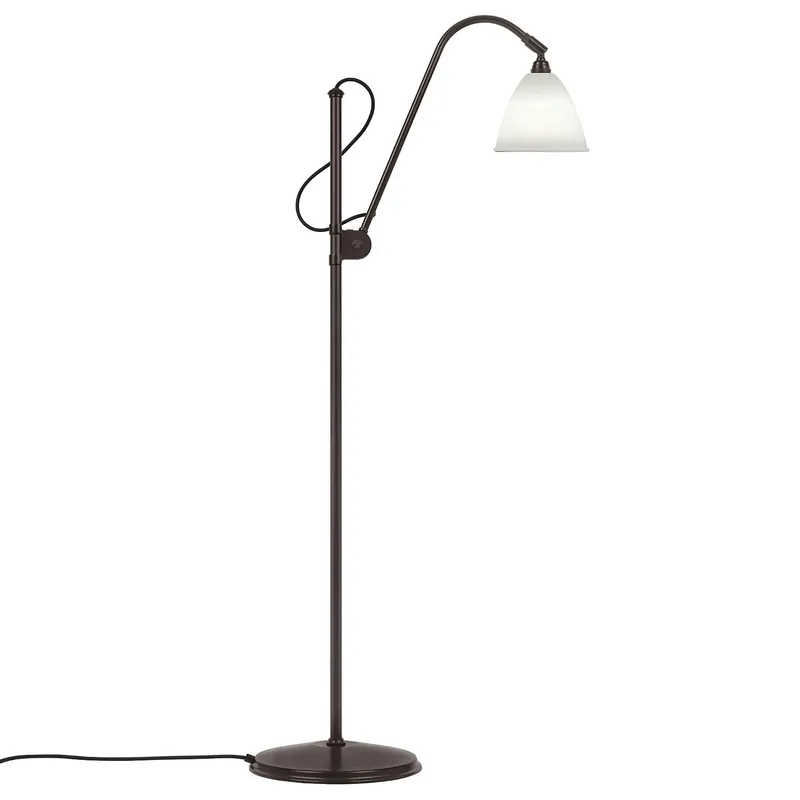 Beställ nu Bestlite BL3 S Golvlampa, Black Brass/Bone China