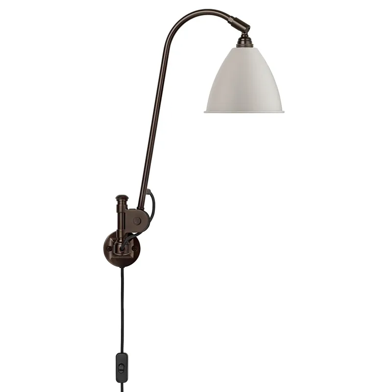 Bestlite BL6 Vägglampa, Black Brass/Classic White Billig