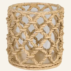 Endast idag Värmeljushållare beige - 10,7x10,7x10,7 cm