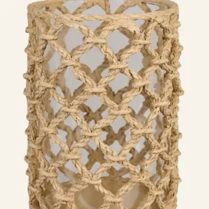 Beställ idag Värmeljushållare beige - 10,7x10,7x15 cm